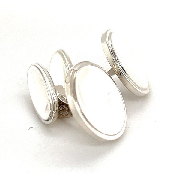 Georg Jensen Estate Sterling Silver Cufflinks 16.84 Grams GJ6 - Picture 3 of 12